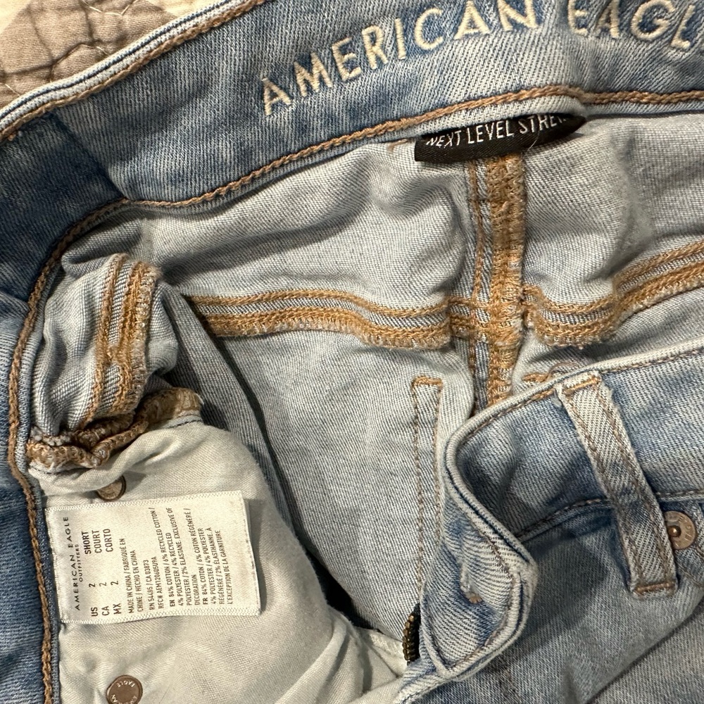 American Eagle Next Level Stretch Distressed Flare Jeans size 2 - Picture 2 of 4